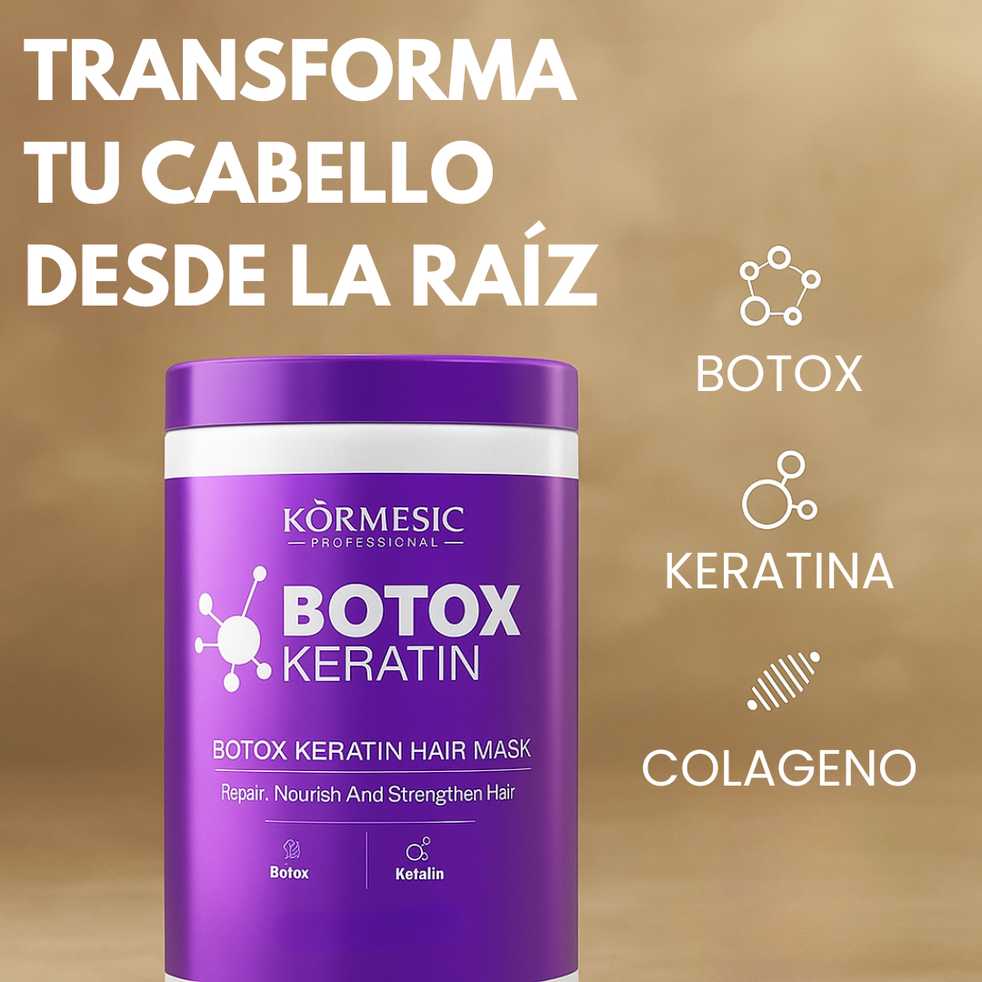 Kormesic Botox Keratin®️: Alisado profesional + brillo intenso en una sola aplicación