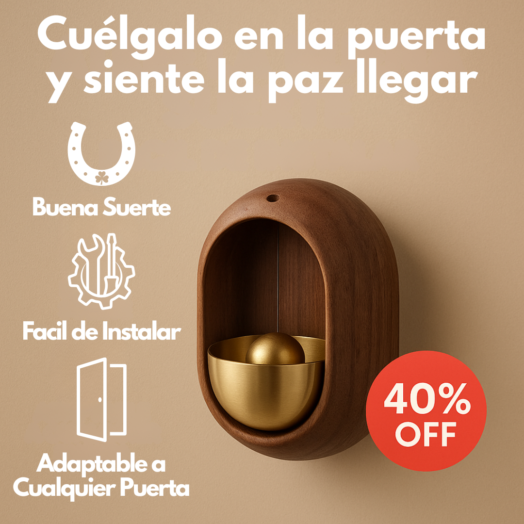Campana Armonía®️: Suena, Decora y Atrae Energía Positiva