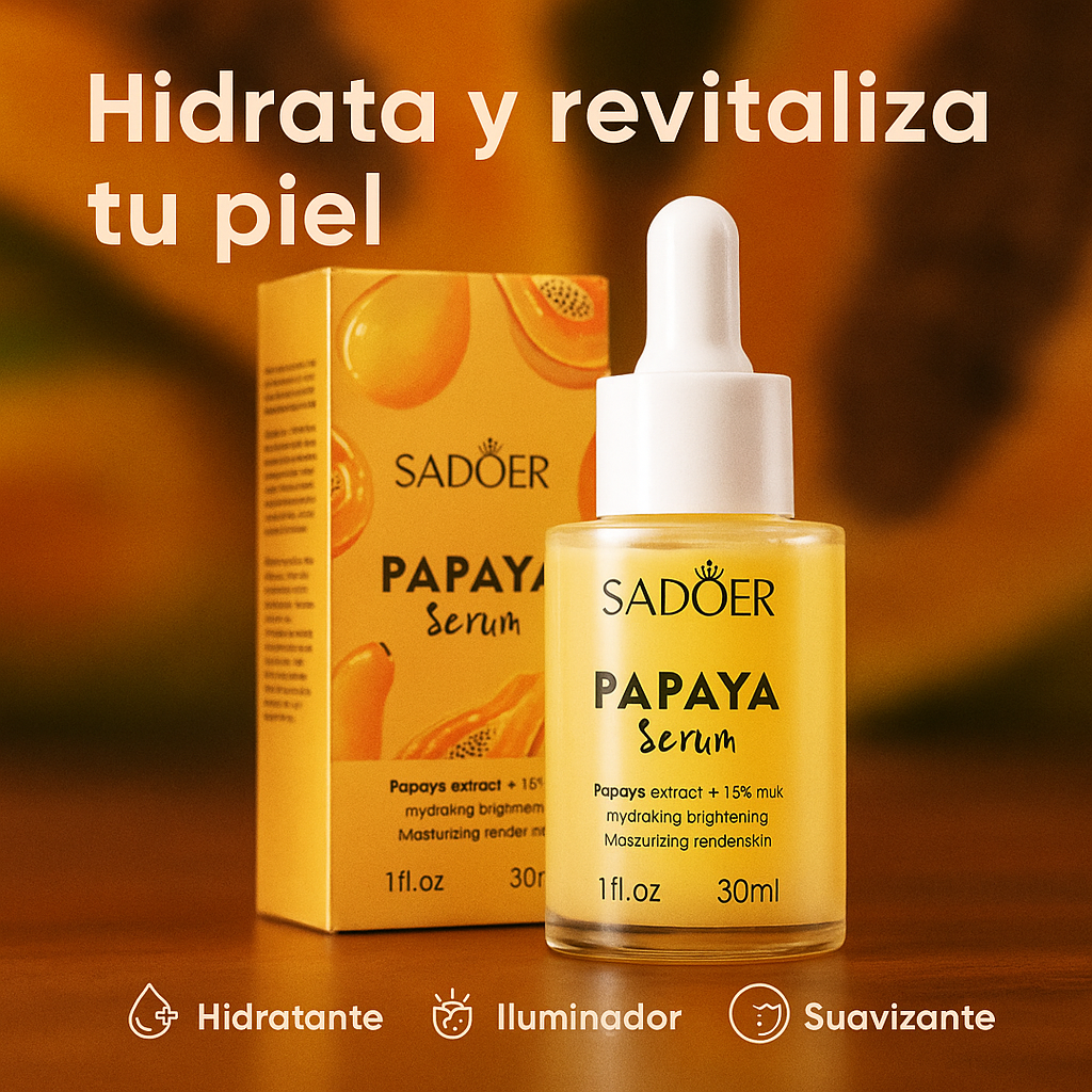 Combo Sérum Sadoer Aguacate + Papaya 🌿 — Hidratación, luminosidad y suavidad