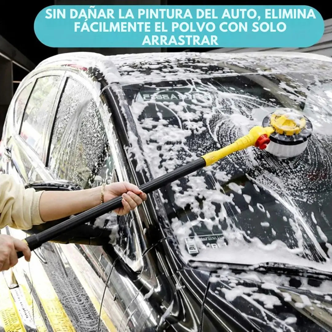 AutoClean 360®️: Cepillo Giratorio con Dispensador de Jabón para una Limpieza Fácil y Segura