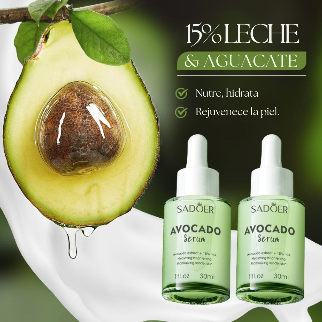 Combo Sérum Sadoer Aguacate + Papaya 🌿 — Hidratación, luminosidad y suavidad