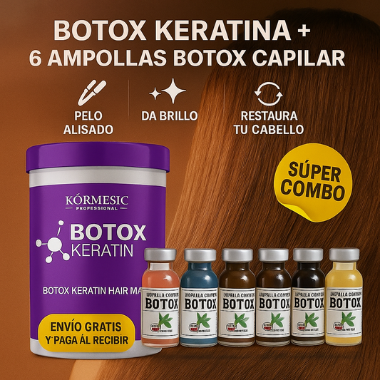 Kormesic Botox Keratin®️: Alisado profesional + brillo intenso en una sola aplicación