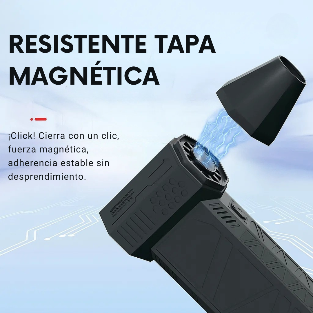 AirMax Turbo®️: Potente, portátil y sin cables. Perfecto para eliminar polvo y suciedad en segundos.