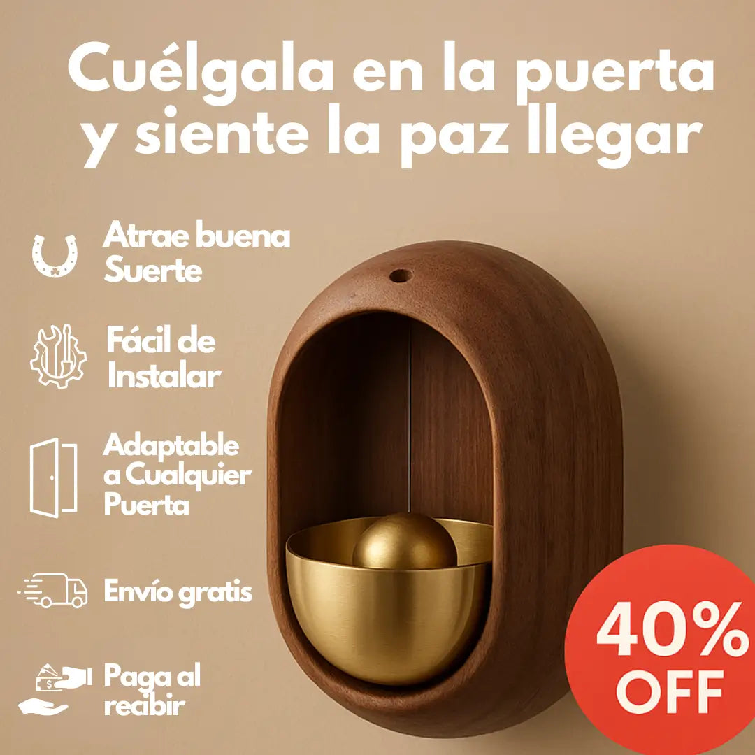 Campana Armonía®️: Suena, Decora y Atrae Energía Positiva